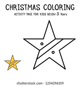 Christmas Coloring Actvity Book For Kids Below 3 Years