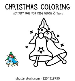 Christmas Coloring Actvity Book For Kids Below 3 Years