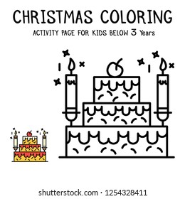 Christmas Coloring Actvity Book For Kids Below 3 Years