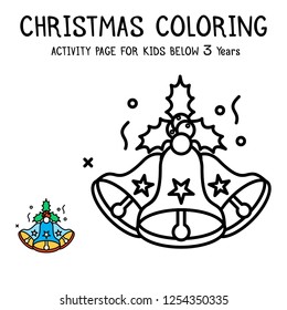 Christmas Coloring Actvity Book For Kids Below 3 Years