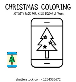 Christmas Coloring Actvity Book For Kids Below 3 Years