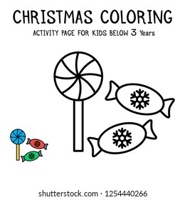Christmas Coloring Actvity Book For Kids Below 3 Years
