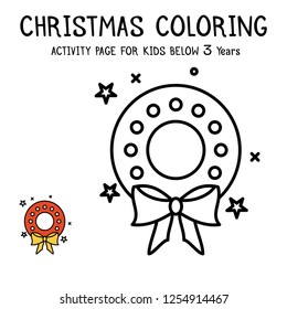Christmas Coloring Actvity Book For Kids Below 3 Years