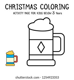 Christmas Coloring Actvity Book For Kids Below 3 Years
