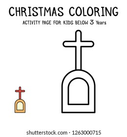 Christmas Coloring Actvity Book For Kids Below 3 Years