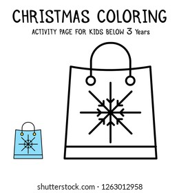 Christmas Coloring Actvity Book For Kids Below 3 Years