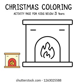 Christmas Coloring Actvity Book For Kids Below 3 Years