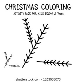 Christmas Coloring Actvity Book For Kids Below 3 Years