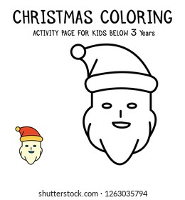 Christmas Coloring Actvity Book For Kids Below 3 Years