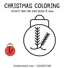 Christmas Coloring Actvity Book For Kids Below 3 Years