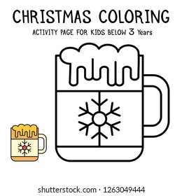 Christmas Coloring Actvity Book For Kids Below 3 Years