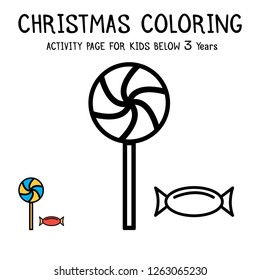 Christmas Coloring Actvity Book For Kids Below 3 Years