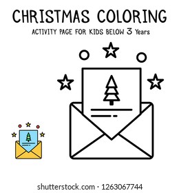 Christmas Coloring Actvity Book For Kids Below 3 Years