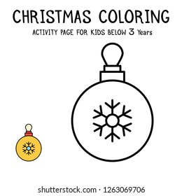Christmas Coloring Actvity Book For Kids Below 3 Years