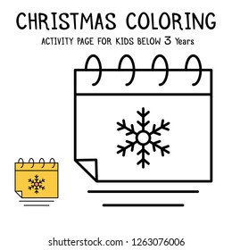 Christmas Coloring Actvity Book For Kids Below 3 Years