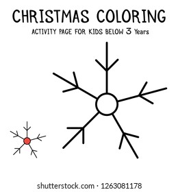 Christmas Coloring Actvity Book For Kids Below 3 Years