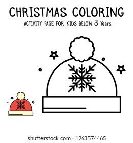 Christmas Coloring Actvity Book For Kids Below 3 Years