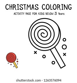 Christmas Coloring Actvity Book For Kids Below 3 Years