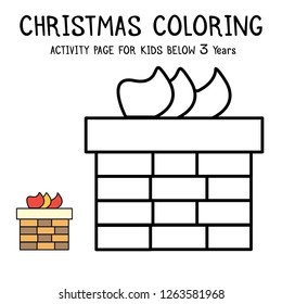Christmas Coloring Actvity Book For Kids Below 3 Years