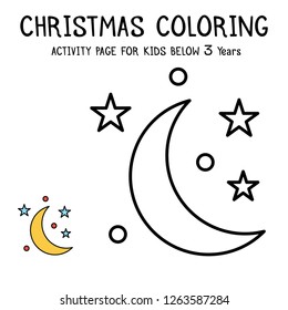 Christmas Coloring Actvity Book For Kids Below 3 Years
