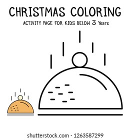 Christmas Coloring Actvity Book For Kids Below 3 Years
