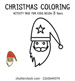 Christmas Coloring Actvity Book For Kids Below 3 Years