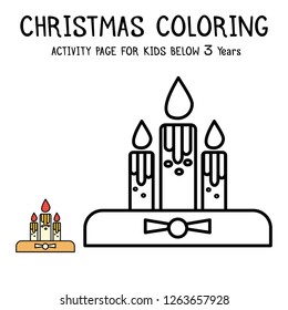 Christmas Coloring Actvity Book For Kids Below 3 Years