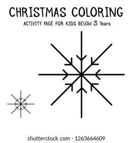 Christmas Coloring Actvity Book For Kids Below 3 Years