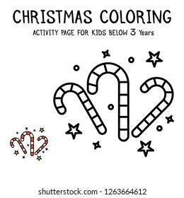Christmas Coloring Actvity Book For Kids Below 3 Years