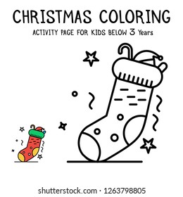 Christmas Coloring Actvity Book For Kids Below 3 Years