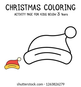 Christmas Coloring Actvity Book For Kids Below 3 Years
