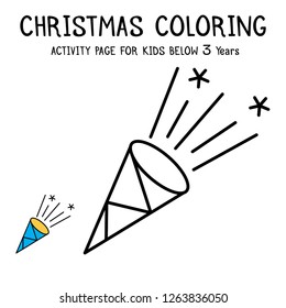 Christmas Coloring Actvity Book For Kids Below 3 Years