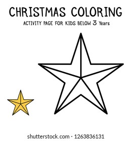 Christmas Coloring Actvity Book For Kids Below 3 Years