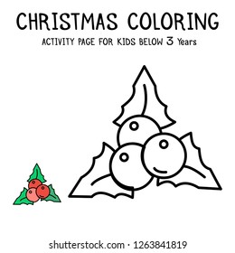 Christmas Coloring Actvity Book For Kids Below 3 Years