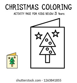 Christmas Coloring Actvity Book For Kids Below 3 Years