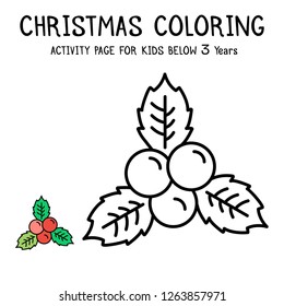Christmas Coloring Actvity Book For Kids Below 3 Years