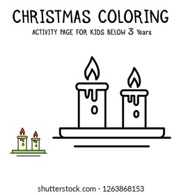 Christmas Coloring Actvity Book For Kids Below 3 Years