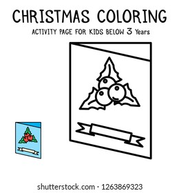 Christmas Coloring Actvity Book For Kids Below 3 Years