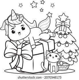 Christmas coloring book with cute unicorn_18

