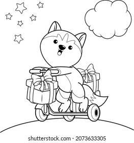 Christmas coloring book with cute unicorn_31

