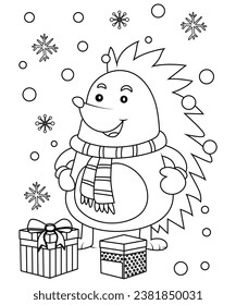 Christmas coloring page for kids