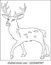 Christmas Coloring Pages Line Art Vector