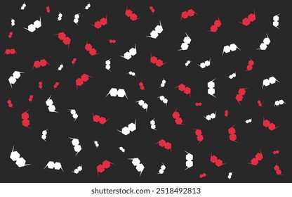 Christmas Colors Memphis Pattern Abstract Background