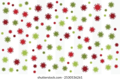 Weihnachtsfarben Memphis Muster abstrakte Element Hintergrund
