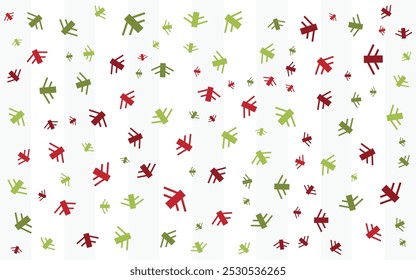 Christmas Colors Memphis Pattern Abstract Element Background