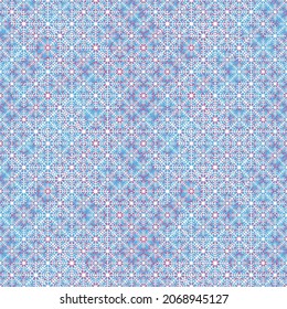 Textura navideña de copo de nieve sin costura sobre fondo azul. Patrón vectorial elegante para postales, tarjetas de felicitación, papel tapizado, papel de envoltura, invitaciones y cajas de regalo.