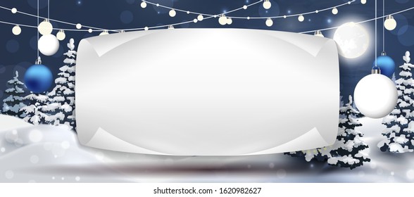 Christmas Is Coming. Christmas holiday, vector background with logo