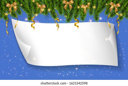 Christmas Is Coming. Christmas holiday, vector background with logo