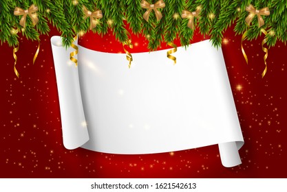 Christmas Is Coming. Christmas holiday, vector background with logo