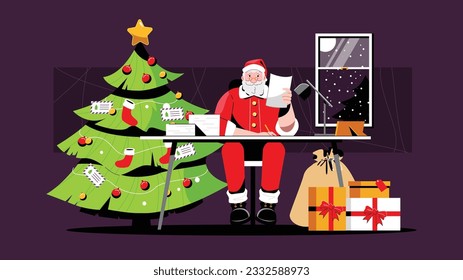 Christmas coming soon and Santa is writing the list who will get the gift!